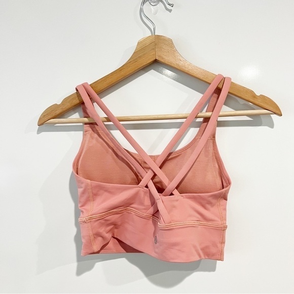 Lululemon Energy Bra *Long Line Peach Pink - Picture 4 of 9